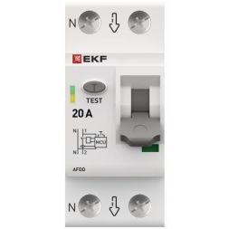 Устройство защиты от дугового пробоя (УЗДП) 1P+N 20А PROxima EKF afdd-2-20-pro