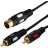 Шнур DIN 5PIN Plug-2 RCA Plug 1.5м (GOLD) Rexant 17-2512