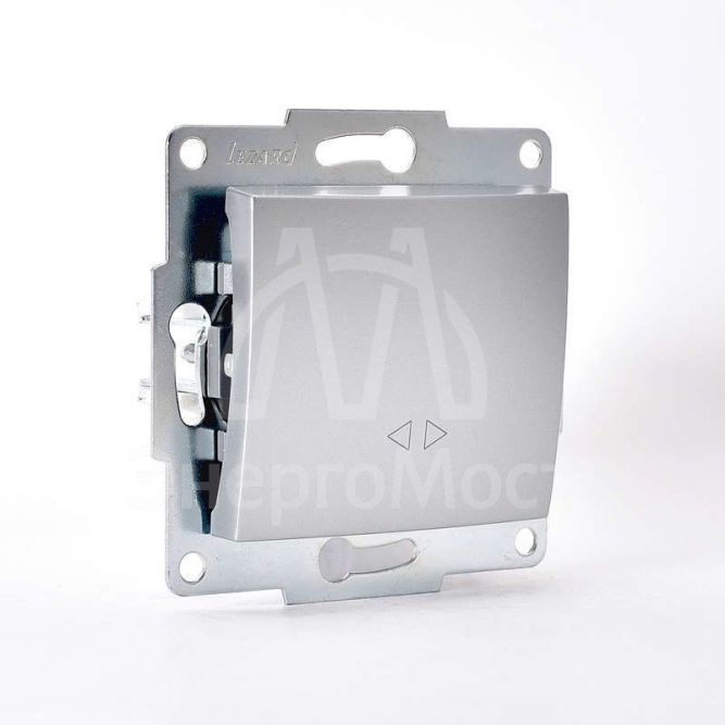 Механизм выключателя промежуточного 1-кл. 2п СП Karina 10А IP20 мат. серебр. LEZARD 707-4388-107