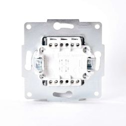 Механизм выключателя промежуточного 1-кл. 2п СП Karina 10А IP20 мат. серебр. LEZARD 707-4388-107