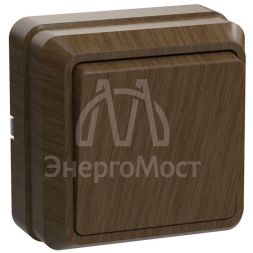Выключатель 1-кл. ОП Октава 10А IP20 ВС20-1-0-ОД дуб IEK EVO10-K04-10-DC