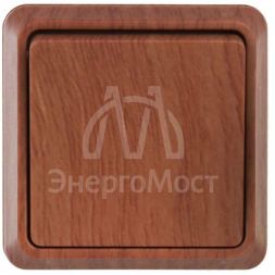 Выключатель 1-кл. ОП Октава 10А IP20 ВС20-1-0-ОД дуб IEK EVO10-K04-10-DC