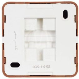 Выключатель 1-кл. ОП Октава 10А IP20 ВС20-1-0-ОД дуб IEK EVO10-K04-10-DC