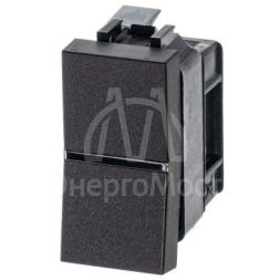 Механизм выключателя 1-кл. 1п 1мод. СП Zenit 16А IP20 с клавишей антрацит ABB 2CLA210100N1801