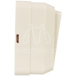 Выключатель 2-кл. ОП Октава 10А IP20 ВС20-2-0-ОКм крем. IEK EVO20-K33-10-DC