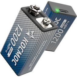 Аккумулятор крона Li-ion 9В 1200мАч (уп.2шт) КОСМОС KOCLi9V1200mAh2B