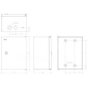 Корпус металлический ЩМПг-00 290х220х155 IP54 NO_SIMPLE_STM_SHMPg-00_IP54 ЭРА Б0041664