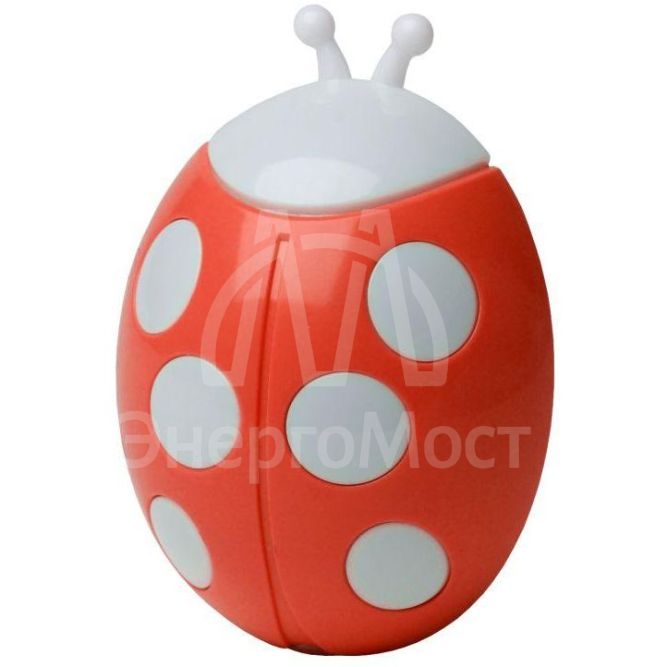 Светильник NN-601-LS-R ночник &amp;quot;Божья коровка&amp;quot; от сети с сенсором красн. ЭРА Б0019094