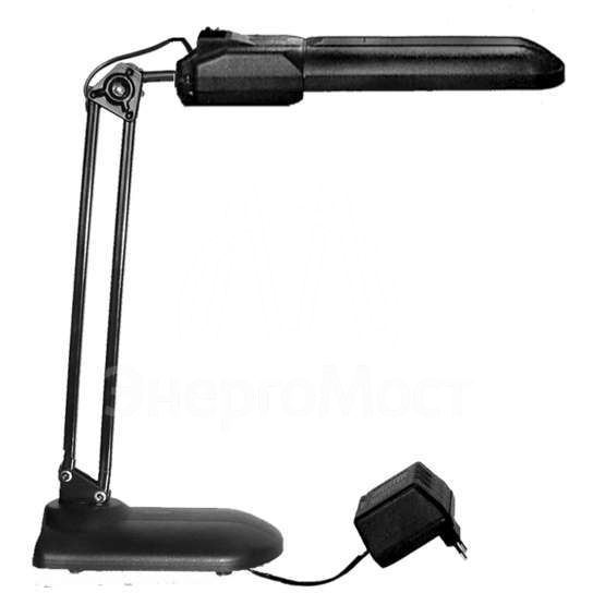 Светильник Дельта 1У настол. на подставке с дросселем 11Вт с лампой КЛЛ G23 черн. Трансвит 131