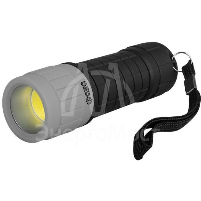 Фонарь ручной P4-L2W-gy 2Вт COB 120лм 7000К IP44 3хAAA (не в компл.) сер. ФАZА 5027213