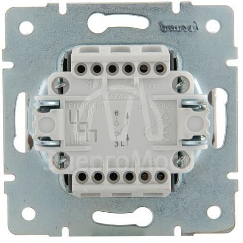 Выключатель 1-кл. СП Rain IP20 механизм бел. LEZARD 703-0288-100