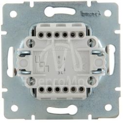 Выключатель 1-кл. СП Rain IP20 механизм бел. LEZARD 703-0288-100