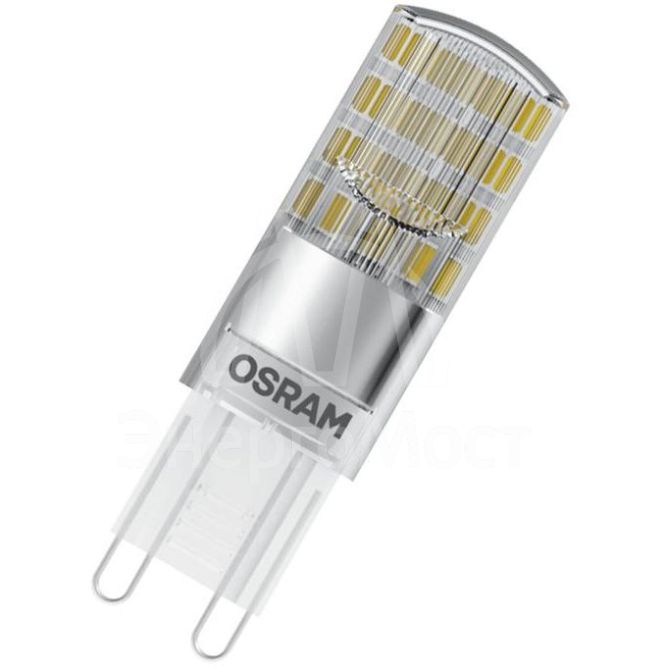 Лампа светодиодная LED STAR PIN30 2.6W/827 (замена 30Вт) 2.6Вт 2700К тепл. бел. G9 320лм 220-240В прозр. пласт. PAC (уп.10шт) OSRAM 4058075056695