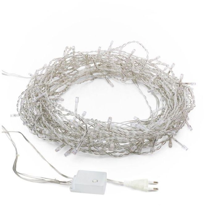 Гирлянда светодиодная &amp;quot;Твинкл Лайт&amp;quot; 20м 160LED провод ПВХ бел. прозр. Neon-Night 303-305