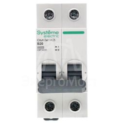 Выключатель автоматический (АВ) B 20А 2P 4.5кА 230В City9 Set SE C9F14220