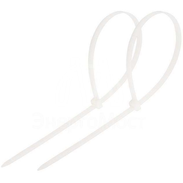 Хомут кабельный 7.6х200 нейл. бел. (уп.100шт) Rexant 07-0202