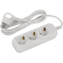 Удлинитель электрический UDL-10-330-E Greenline 3 розетки с заземлением 3м ПВС 3х0.75кв.мм Эра Б0065037
