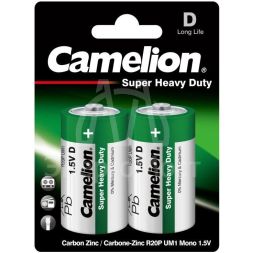 Элемент питания солевой R R20 BL-2 (блист.2шт) Camelion 1671