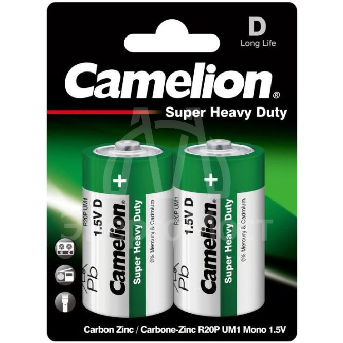 Элемент питания солевой R R20 BL-2 (блист.2шт) Camelion 1671