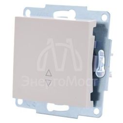 Механизм выключателя проходн. 1-кл.СП VESNA кремов. LEZARD 742-0388-105