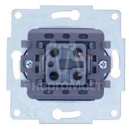 Механизм выключателя проходн. 1-кл.СП VESNA кремов. LEZARD 742-0388-105