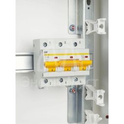 Выключатель автоматический модульный 3п C 100А 10кА ВА47-100 IEK MVA40-3-100-C