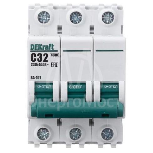 Выключатель автоматический модульный 3п C 32А 4.5кА ВА-101 SchE 11081DEK
