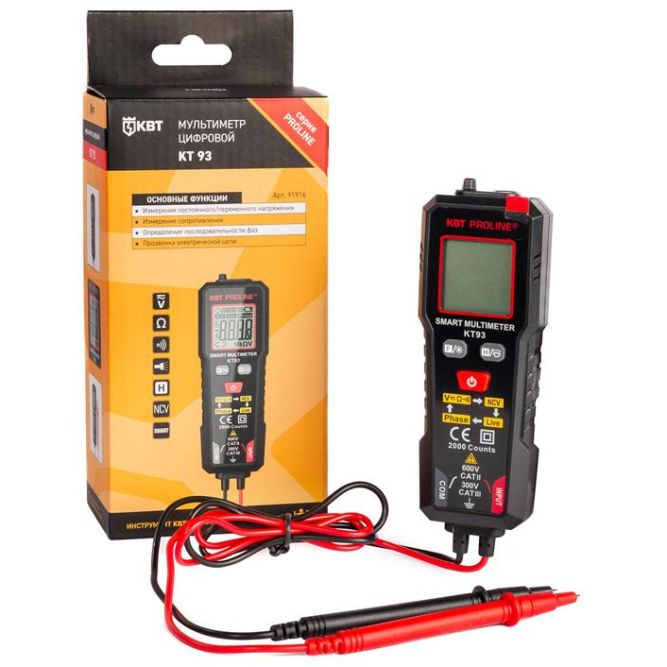 Мультиметр цифровой KT 93 PROLINE КВТ 91916