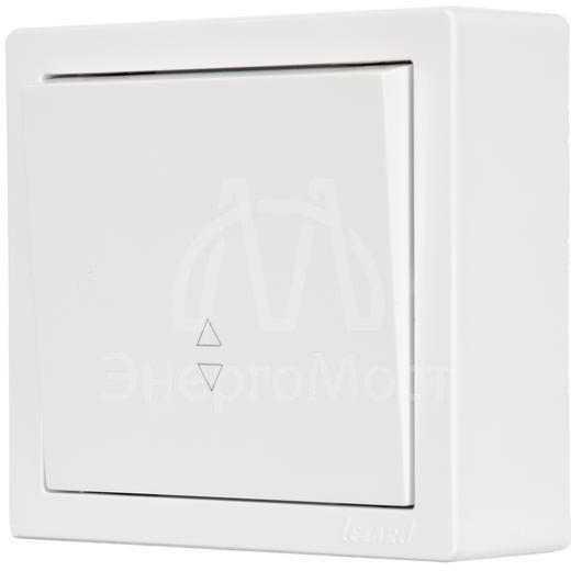 Выключатель 1-клав. проходной LETO бел. LEZARD 752-0200-105