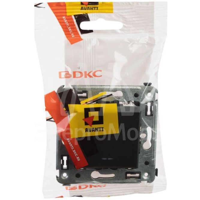 Инвертор 1-кл. СП Avanti &amp;quot;Черный матовый&amp;quot; DKC 4412123