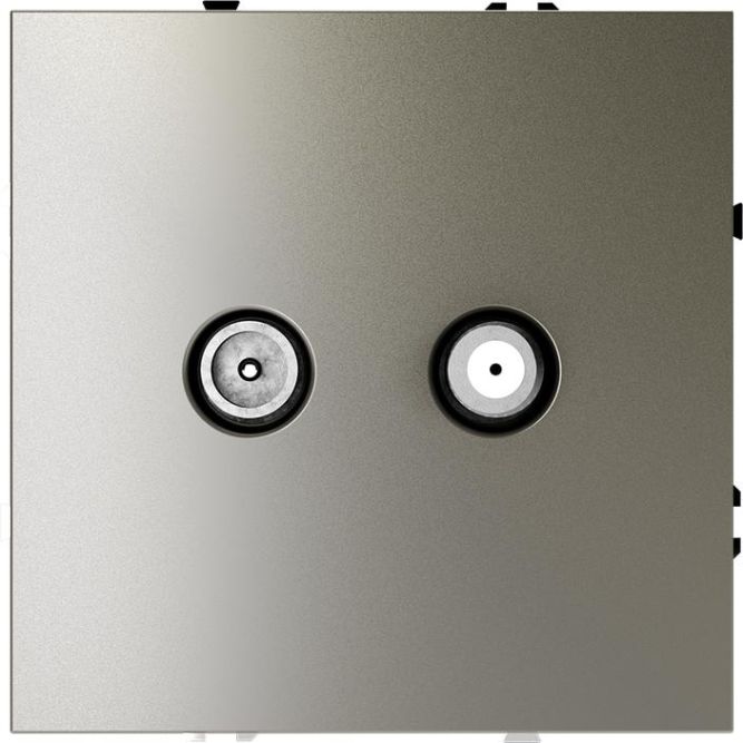 Розетка телевизионная оконечная TV + SAT 2-м СП S70 механизм шелк Voltum VLS060404