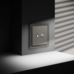 Розетка телевизионная оконечная TV + SAT 2-м СП S70 механизм шелк Voltum VLS060404