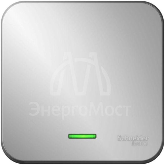 Выключатель 1-кл. ОП Blanca 10А IP20 (сх. 1) 250В с подсветкой с изолир. пластиной алюм. SchE BLNVA101113