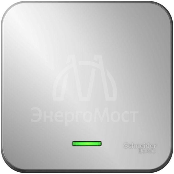 Выключатель 1-кл. ОП Blanca 10А IP20 (сх. 1) 250В с подсветкой с изолир. пластиной алюм. SchE BLNVA101113
