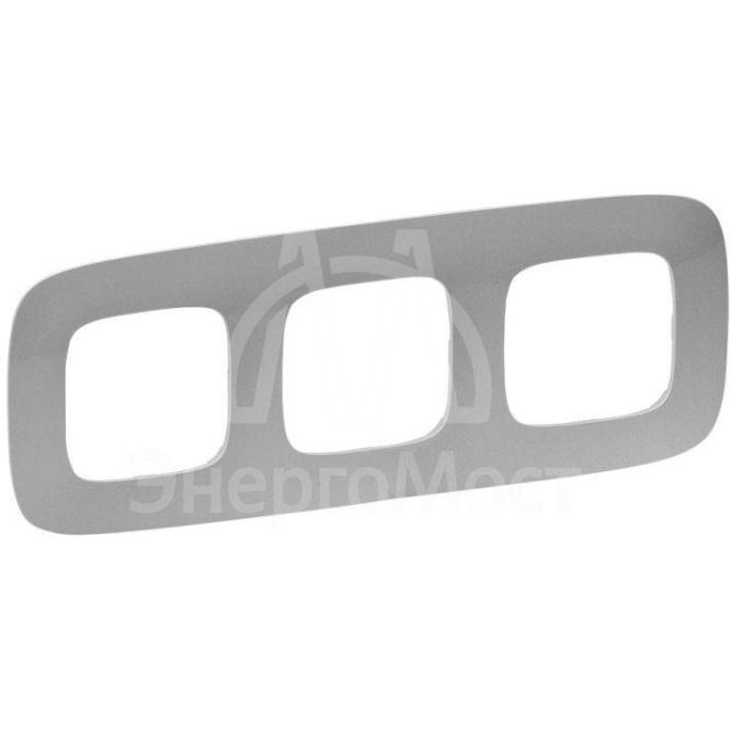 Рамка 3-м Valena Allure универсальная алюм. Leg 754393