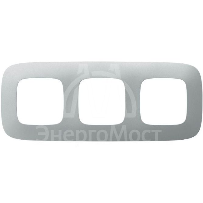 Рамка 3-м Valena Allure универсальная алюм. Leg 754393