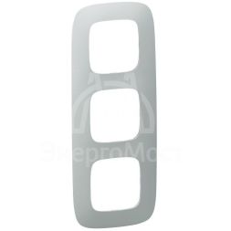 Рамка 3-м Valena Allure универсальная алюм. Leg 754393