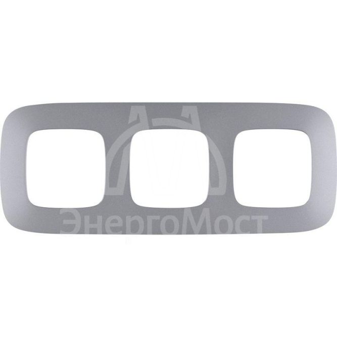 Рамка 3-м Valena Allure универсальная алюм. Leg 754393