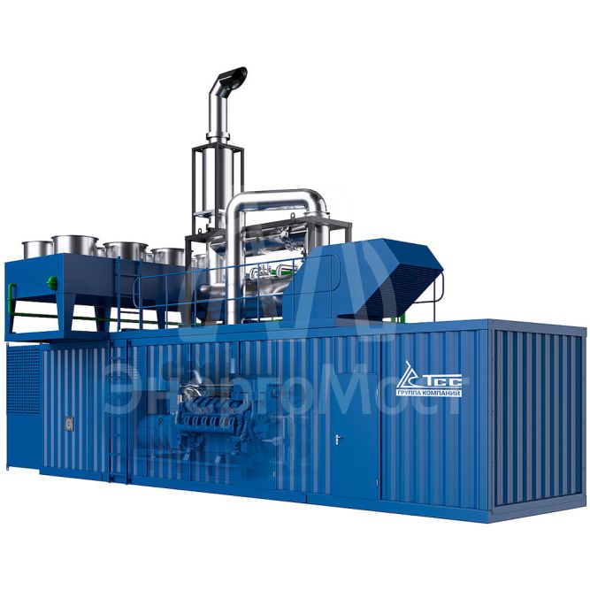 Газопоршневая электростанция TSS GE-1400 контейнерного исполнения