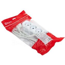 Удлинитель 4х2м с заземл. 16А IP20 Эксперт 3.0кВт ПВС 3х1 PROxima EKF UBA16-310-4-02