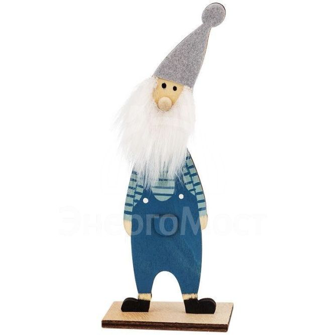 Фигура деревянная &amp;quot;Гномик-бородач&amp;quot; 18см Neon-Night 504-008