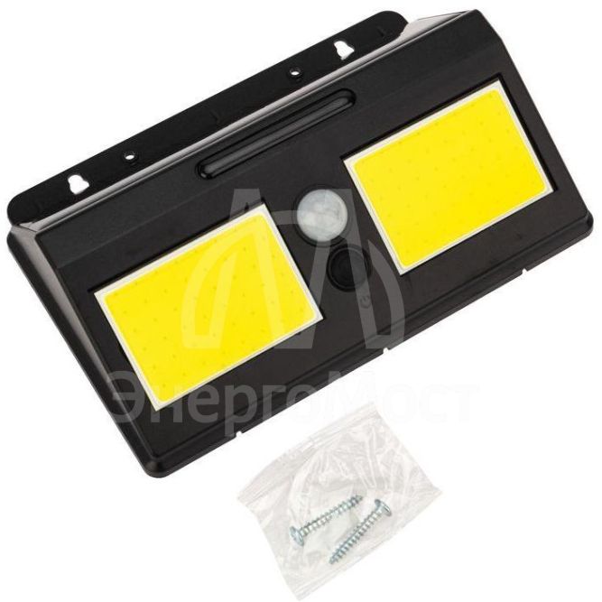 Светильник NEW AGE на солнечной батарее датчик движения; освещенности кнопка вкл/выкл герметичная фасадная LED COB Lamper 602-234