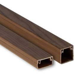 Кабель-канал 25х16 L2000 пластик Plast PROxima темн. дерево EKF kk-25-16d