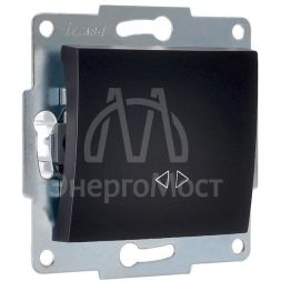 Механизм выключателя промежуточного 1-кл. 2п СП Karina 10А IP20 черн. бархат LEZARD 707-4288-107