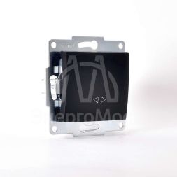 Механизм выключателя промежуточного 1-кл. 2п СП Karina 10А IP20 черн. бархат LEZARD 707-4288-107