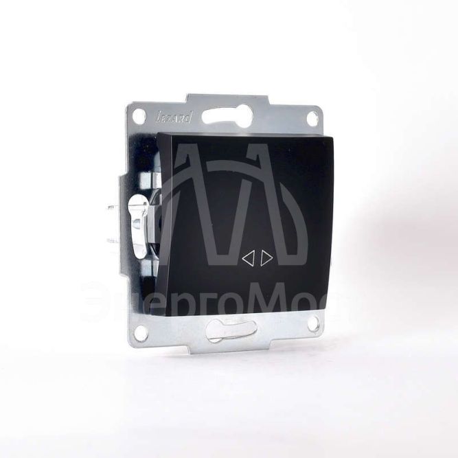 Механизм выключателя промежуточного 1-кл. 2п СП Karina 10А IP20 черн. бархат LEZARD 707-4288-107