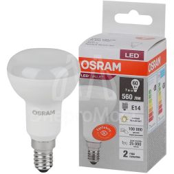 Лампа светодиодная LED Value LVR60 7SW/830 230В E14 10х1 RU OSRAM 4058075581661