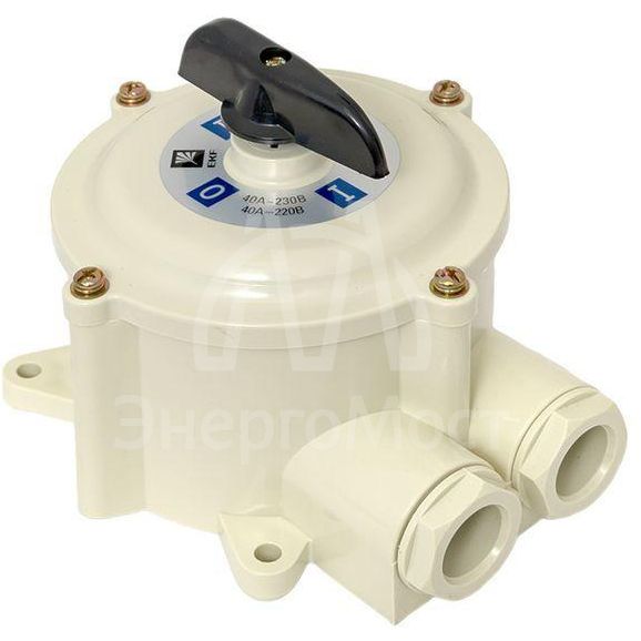 Выключатель пакетный 1-кл. 40А IP56 ПВ2-40 М1 пл. беж. EKF pv-2-40-4