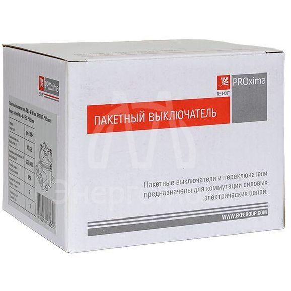 Выключатель пакетный 1-кл. 40А IP56 ПВ2-40 М1 пл. беж. EKF pv-2-40-4