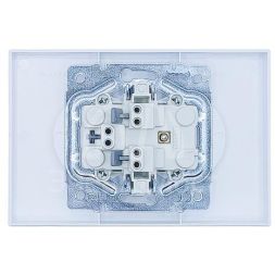 Розетка 2-мест. б/з СП ZIMA IP20 16А ПБТ безвинт. зажим бел. LEZARD 704-0200-128BQC